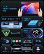 BNCF Bpad 13 Tablet 13.4 inches Large Screen 20GB(6+14GB) RAM 256GB ROM T615 Octa-core 10000mAh Battery Android 15 WiFi Tablet - Image 5