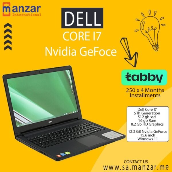 Dell Inspiron 5558 Core I7 gaming Nvidia Geforce