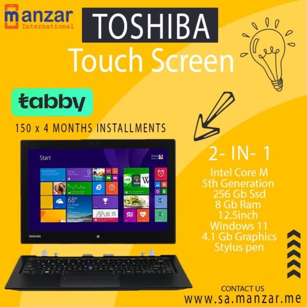 Toshiba Z20T Ultrabook Core M 2in1 Touch Screen